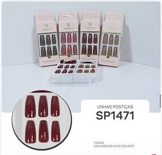Unhas Postiças c/12pçs Sabrina Sato