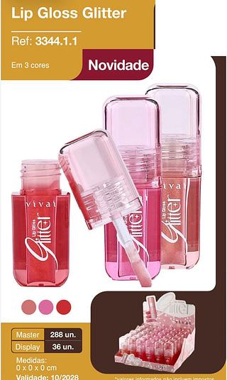 Lip gloss glitter /36pcs Vivai