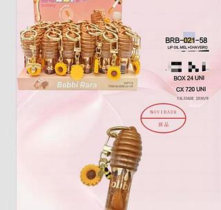 Lip oil mel com chaveiro C/24pcs BOBBI RARA