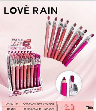 Lapis batom matte cor B /48pcs LOVE RAIN
