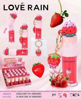 Lip gloss c/24pcs LOVE RAIN