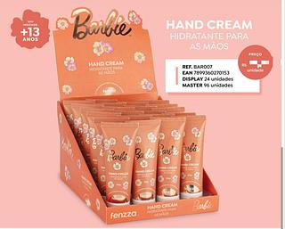 Hidratante para Mãos Barbie c/24pçs Fenzza