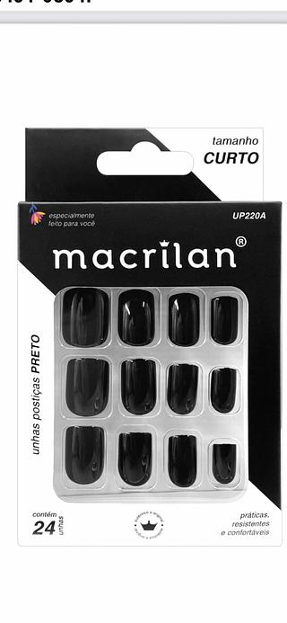 Unha Curta (PRETO) /dz (UP220A)