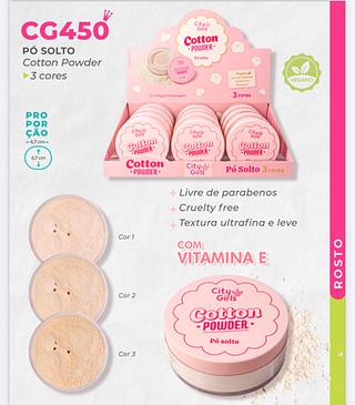 Po solto cotton powder C/12pcse CITY GIRLS