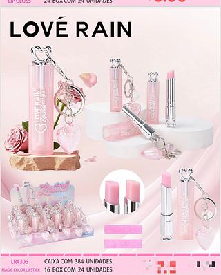 Magico Color Lipstick com chaveiro c/24pcs LOVE RAIN