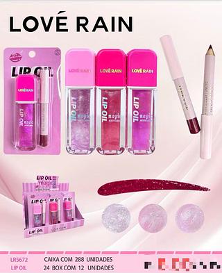 Lip oil e lapis babial 2in1 /12pcs Love Rain