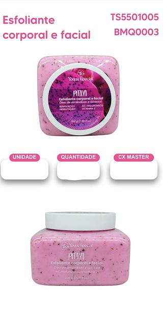 Esfoliante Corporal e Facial pitaya 200g C/12PCS TOQUE SPECIAL