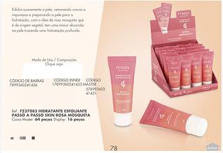 Hidratante Esfoliante Facial com óleo Rosa Mosqueta/ 16UNID