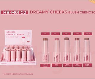 Blush Cremoso Dreamy Cheeks /36pçs Ruby Rose