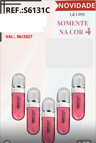 Brilho Labial na cor 4 /12pçs Sarah´s Beauty