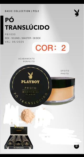 Po Translucido Facial Cor:2 /18pçs (PB1033-2) Playboy