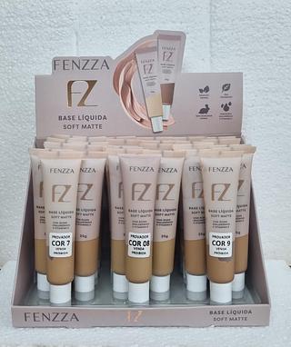 Base Líquida Soft Matte cor 7 a 9 /24pçs Fenzza