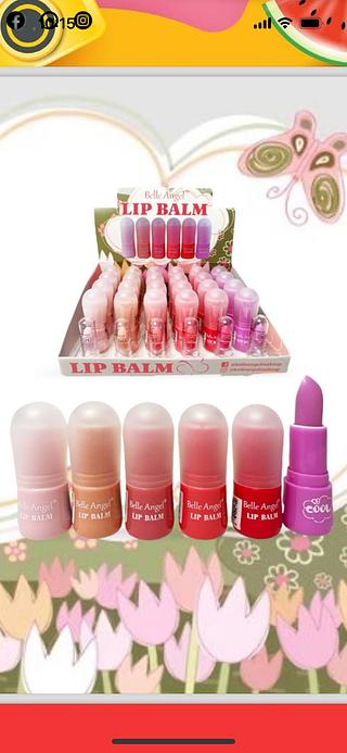 Lip Balm/ 24pcs Belle angel VALIDADE-10/2026