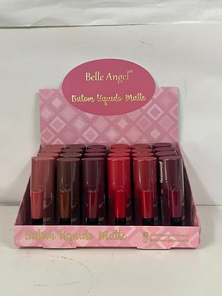 Batom liquido matte /24pçs BELLE ANGEL