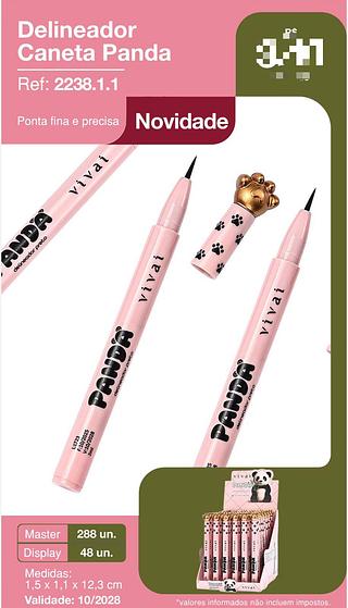 Delineador caneta panda c/48pcs VIVAI