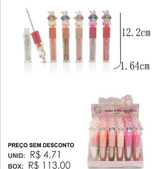 Lip Gloss /24pcs LUA NEVE PROMOCAO