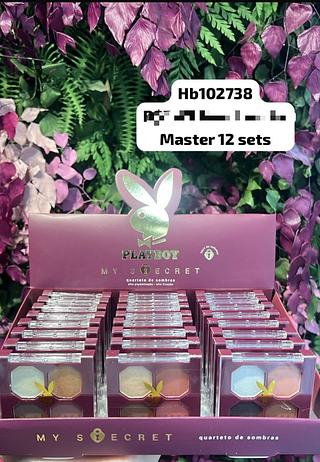 Quarteto de sombras c/24pcs PLAY BOY