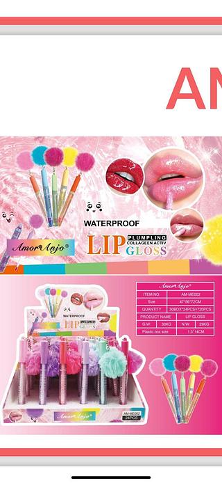 LIP GLOSS (AM-ME002) C/24UN Amor&anjo