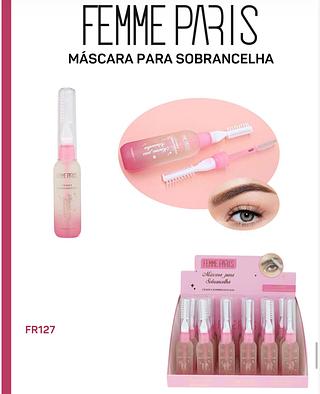 Mascara para sobrancelhas com escova c/24pcs FEMME PARIS