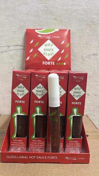 Gloss Labial Hot Sauce Forte c/28pcs (222) MAX LOVE