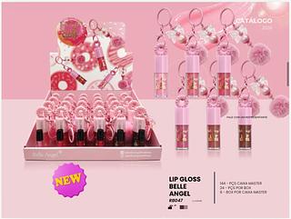 Lip gloss com chaveiro c/24pcs BELLE ANGEL