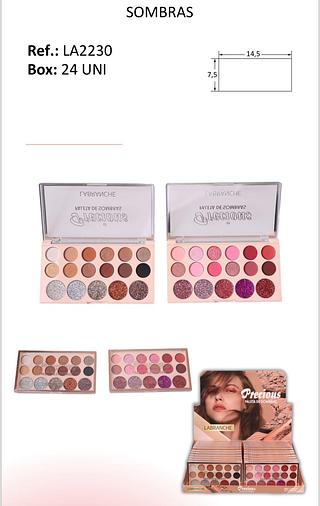 Paleta de sombras Precious/ 24pçs Labranche