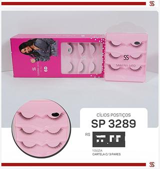 Cilios posticos 3pares /12pcs Sabrina Sato