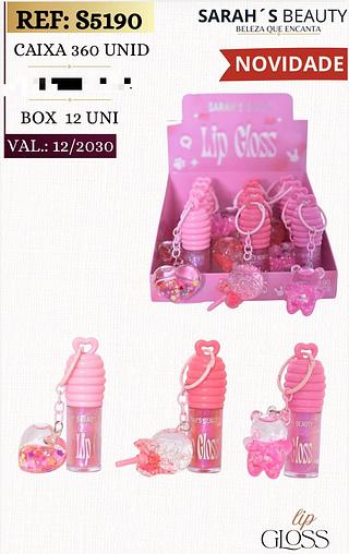 Lip Gloss c/12pcs Sarah´s Beauty