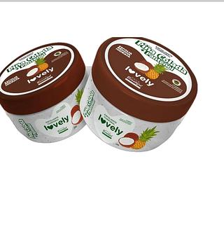 Esfoliante corporal lovely de pina colada C/12PCS FACE BEAUTIFUL