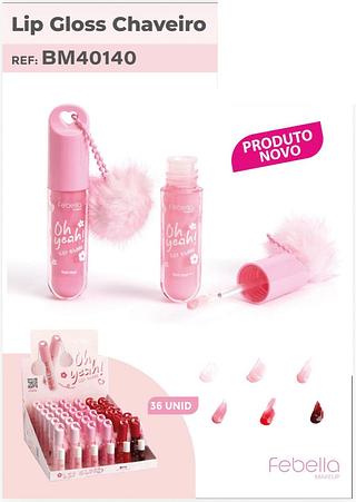 Lip gloss chaveiro /36pcs Febella