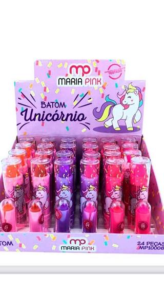 Batom Unicórnio/ 24pçs Maria pink (MP10006)