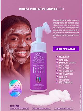 Mousse Micelar Melanina 10em1/ 12pçs (PH0739) Phallebeauty