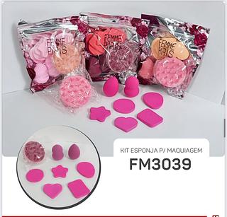 Kit Esponja Maquiagem c/12pçs Mandala