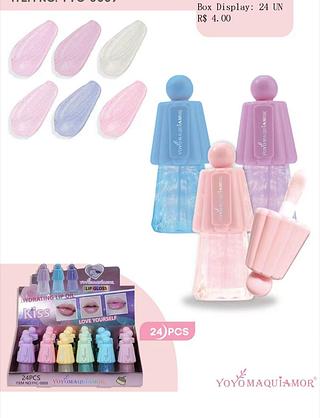 Lip Oil c/24pcs (YYC-0009) YOYO MAQUIAGEM PROMOCAO