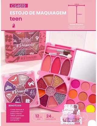 Estojo de maquiagem c/12pcs PINK 21