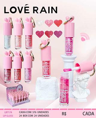 Lip gloss /24pcs LOVE RAIN