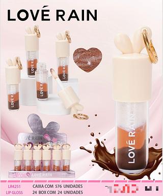 Lip Gloss c/24pcs LOVE RAIN