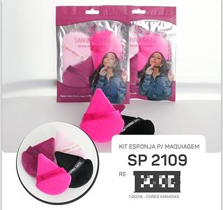 Kit Esponja de Maquiagem c/12pçs Sabrina Sato