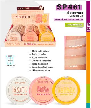 Po compacto tranlucido rosa banana smooth skin c/24pcs SP COLORS