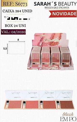 BLUSH EM PO C/24PCS Sarah´s Beauty