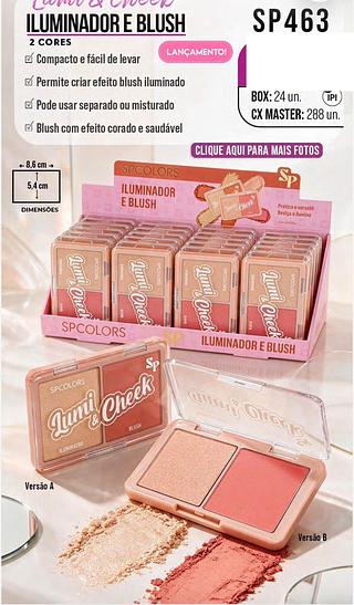 Blush + iluminador /24pcs SP-COLORS