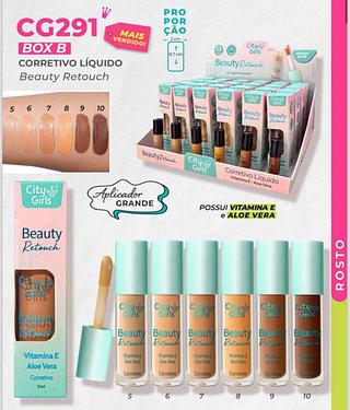 Corretivo liquido cor 5-10 /24un (cg291-b) city girls