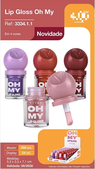 Lip Gloss Oh My c/24pçs Vivai