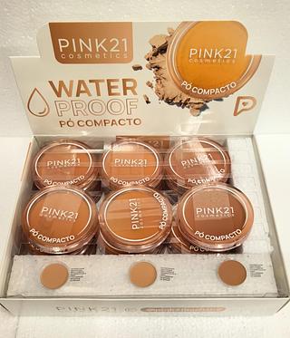 Po compacto Escuro c/24pcs PINK 21