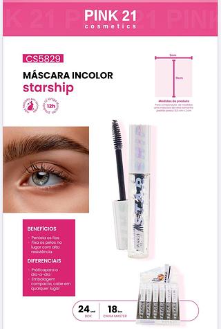 Máscara Incolor c/24pçs Pink 21
