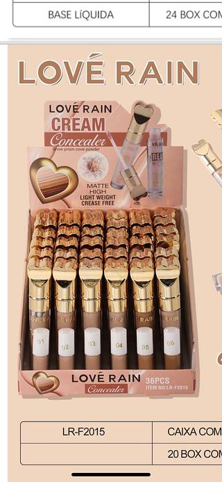 Corretivo matte/ 36pçs LOVE RAIN