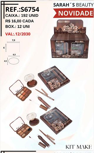 Kit make /12pcs Sarahs beauty