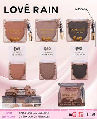 Sombra para sobramcelhas com gel c/24pcs LOVE RAIN