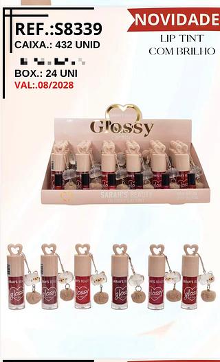 Lip tint com brilho /24pcs Sarahs beauty
