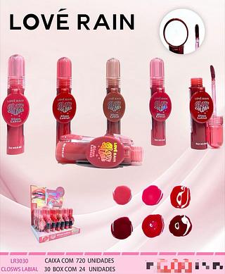 Gloss labial /24pcs Love rain